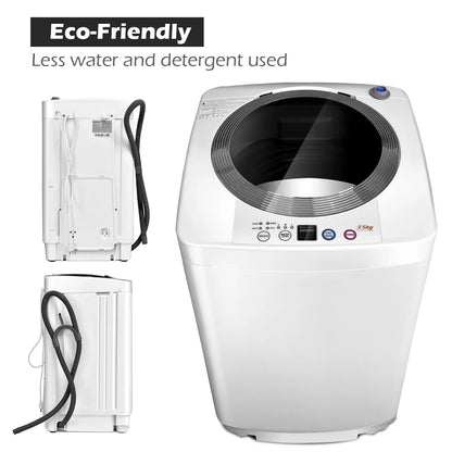 Costway Full-Automatic Laundry Wash Machine Washer Spinner Drain Pump