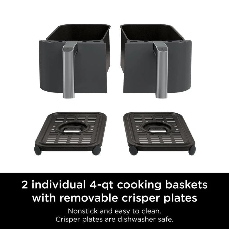 Ninja Foodi 6-in-1 8-Quart 2-Basket Air Fryer with DualZone Technology