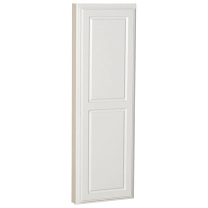 Household Essentials Ironing Board Cabinet, In-Wall Recessed Ironing Board Cabinet with Storage Shelves, White