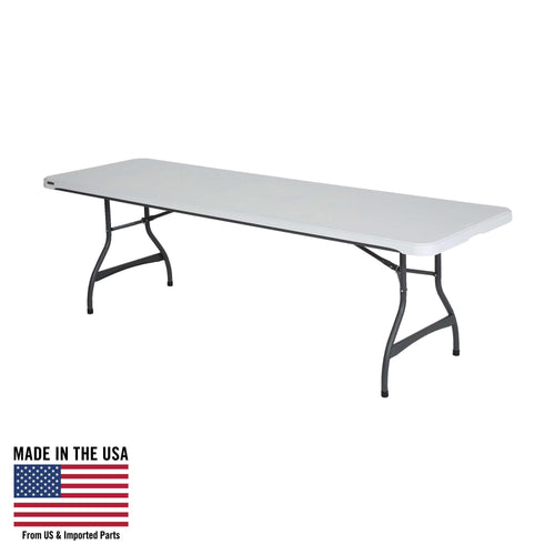 Lifetime 8 ft. Commercial Nesting Rectangle Folding Table for Indoor/Outdoor Use