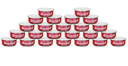 Beurdell Canned French Butter �M?100% Natural Salted Pasteurized Real Butter | Long Shelf Life Emergency Survival Food | Great for Cooking, Baking, RV & Camping | Pull Top Lid | Pack of 24 | France