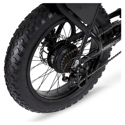 Hyper Bicycles Ultra 40 20" 36V Electric Bike for Adults, 250W E-Bike Motor, Matte Black