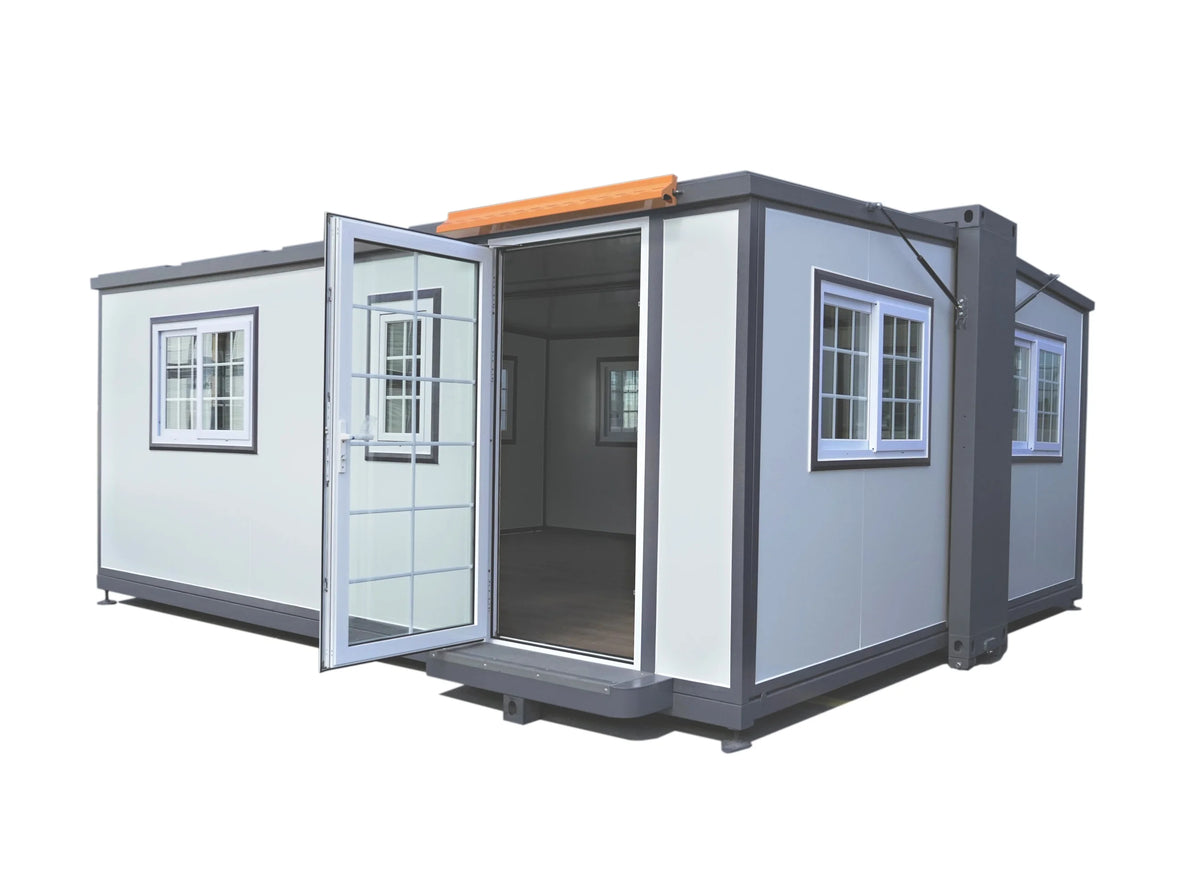 Portable Mobile Expandable Prefab House 15 x 20ft,Exquisitely Designed Modern Villa Prefab House for Live,Work