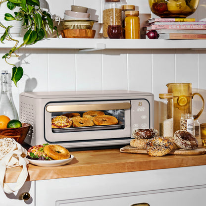 Beautiful Infrared Air Fryer Toaster Oven, 9-Slice, 1800 W, White Icing by Drew Barrymore