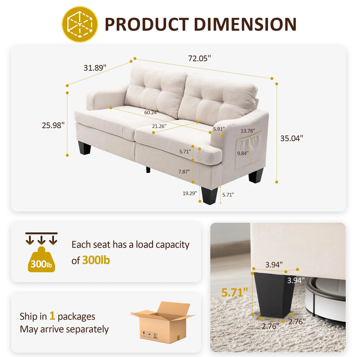Royalcraft Swivel Nursery Glider Recliner, Comfy Upholstered Glider Chair with Lumbar Pillow and Footrest, Beige