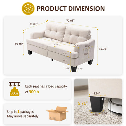 Royalcraft Swivel Nursery Glider Recliner, Comfy Upholstered Glider Chair with Lumbar Pillow and Footrest, Beige