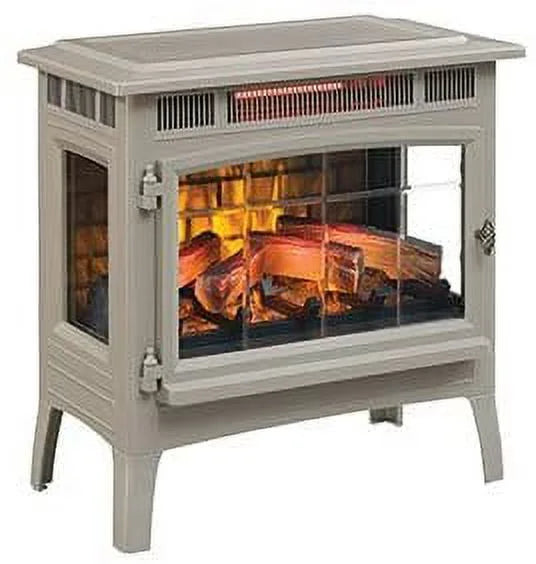 Duraflame 3D Black Infrared Electric Fireplace Stove with Remote Control - DFI-5010-01