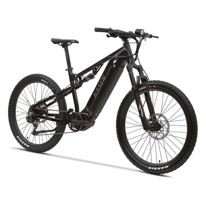 Kasen Electric Mountain Bike Mid-driven 500w 48v 15ah Full Suspension Throttle and Pedal Assist