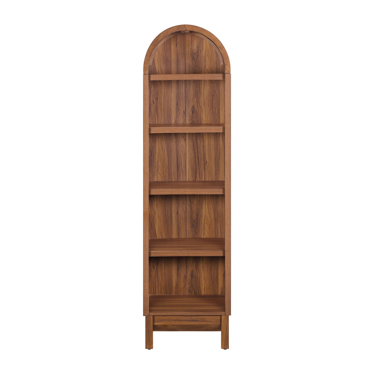 Better Homes & Gardens Juliet Narrow Arch Bookcase, Rich Black and Light Honey