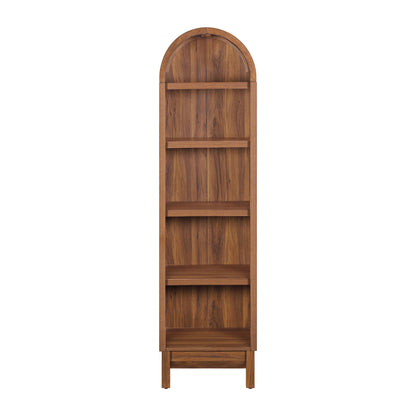 Better Homes & Gardens Juliet Narrow Arch Bookcase, Rich Black and Light Honey