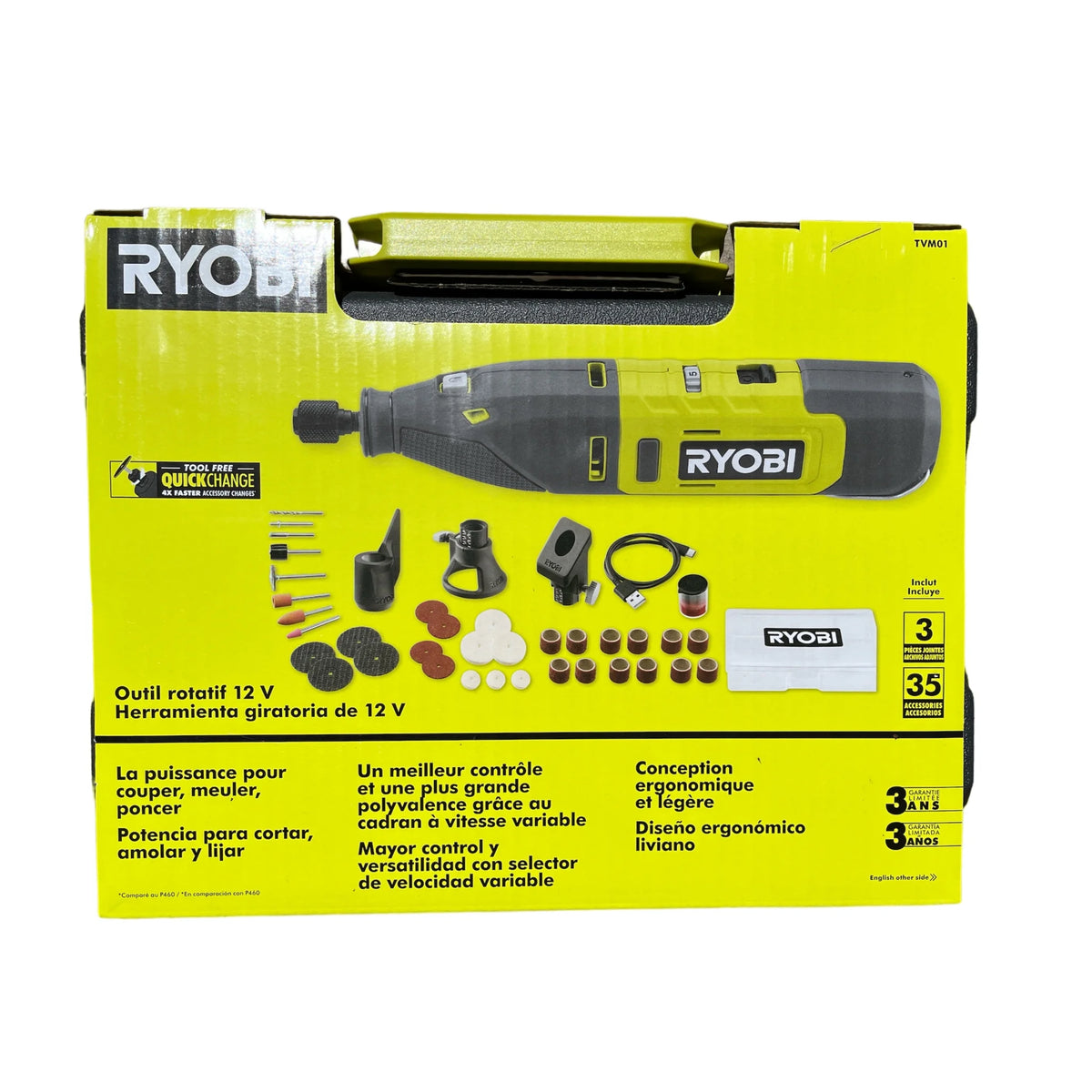 RYOBI 12V Cordless Rotary Tool Kit
