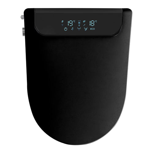 DELICOZE Electric Bidet Heated Smart Toilet Seat With Unlimited Heated Water,Toilet Seat Warmer, And Warm Air Dryer-Adjustable And Self-Cleaning, Automatic Open, BIG LED Screen
