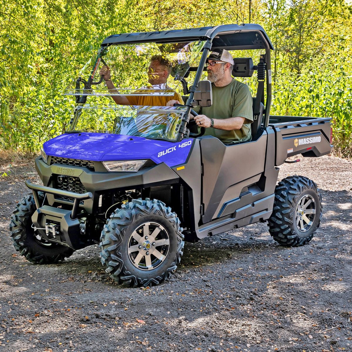 Massimo Buck 450 Side by Side UTV, EFI, 4 Stroke, 325cc, 25.5 HP, 4X4, 3000lb Winch - Red