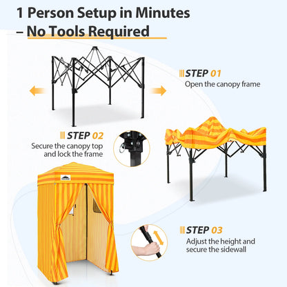 EAGLE PEAK Flex Ultra Compact 4 ft x 4 ft Pop-up Changing Room Canopy, Portable Privacy Cabana