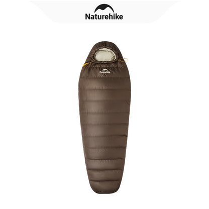Naturehike, Mummy Sleeping Bag, Pro Outdoor Down Sleeping Bag for Cold Weather,  Water Repellent Sleeping bag with Compression Sack, High Fluffy Duck Down Filling,  For Hiking/Travel/Expedition