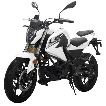 X-Pro Hurricane 250 Electronic Fuel Injection Gas Motorcycle with 6-Speed Manual Transmission, Electric Start! 17" Wheels! Assembled In Crate!