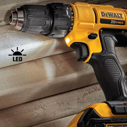 20V  Cordless Drill and Impact Driver Combo Kit with 2 Batteries and Charger