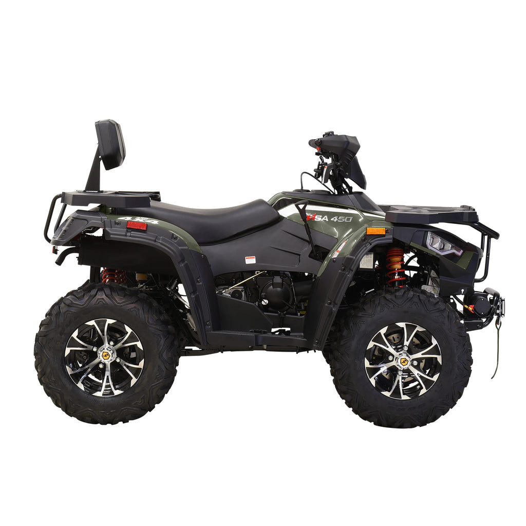Massimo MSA450F Adult ATV Quad 352cc 25 HP 4 Stroke 4-Wheeler - Sand