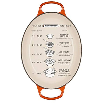 Le Creuset Enameled Cast Iron Signature Oval Dutch Oven, 5 qt. , Cerise