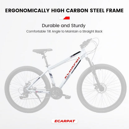 27 Inch Mountain Bike 21 Speed, Suspension Fork, Aluminum Frame Disc Brake, Mountain biking for both men and women.