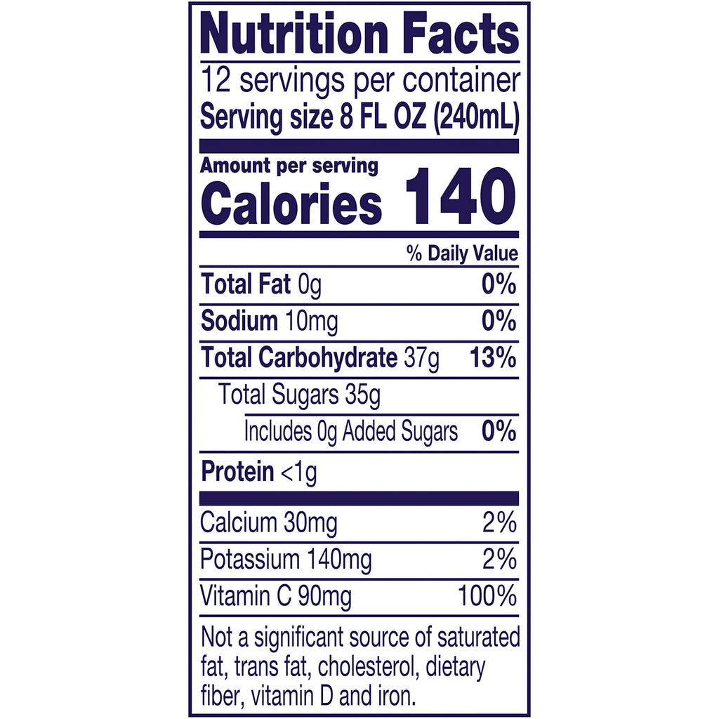 Welch’s, 100% Grape Juice Blend, Concord Grape, 96 fl oz, 2-Count
