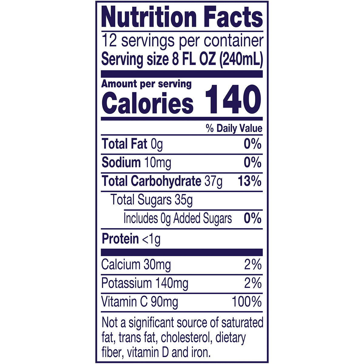 Welch’s, 100% Grape Juice Blend, Concord Grape, 96 fl oz, 2-Count