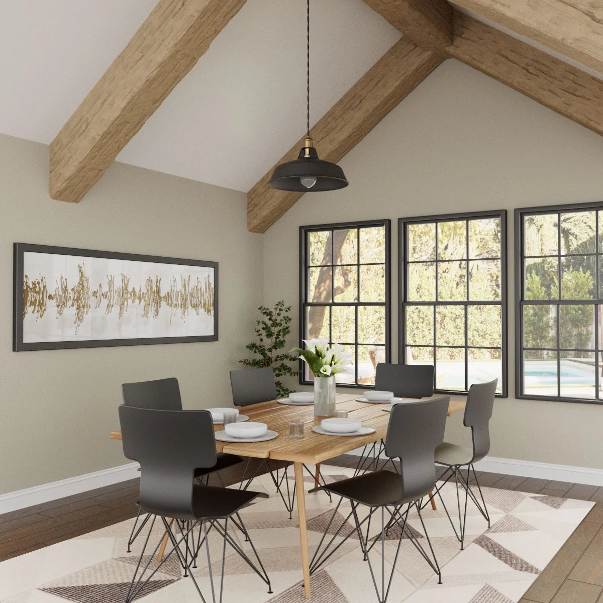 Ekena Millwork 3 1/2"W x 3 1/2"H x 120"L 3-Sided (U-Beam) Salvaged Timber HeritageTimber Faux Wood Ceiling Beam, Kona Brown