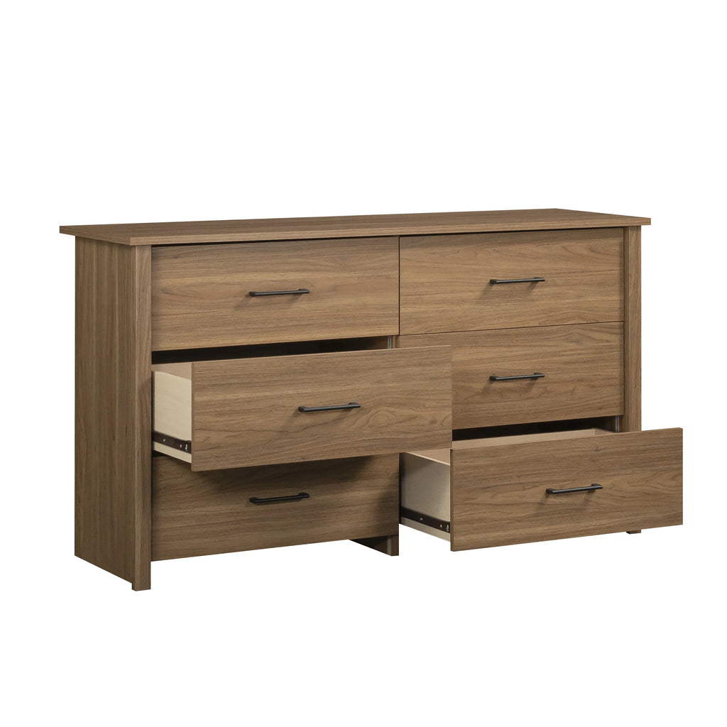 Mainstays Hillside 6-Drawer Dresser, Soft White Finish