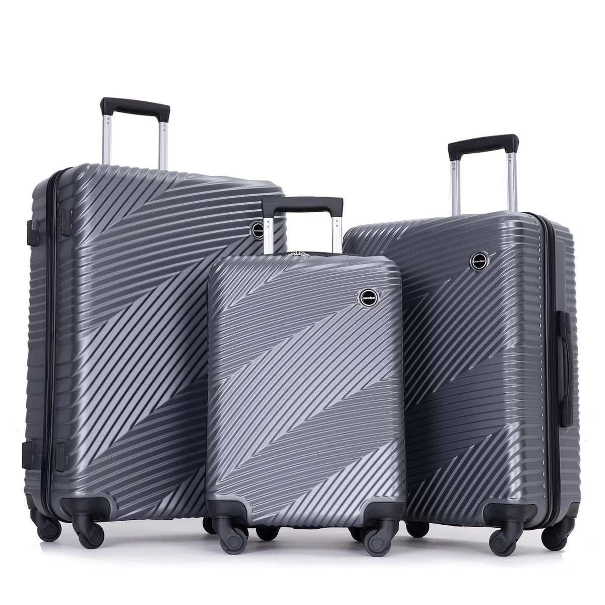 Tripcomp Luggage 3 Piece Set,Suitcase with Spinner Wheels Hardside Lightweight Luggage 20in24in28in.(Blue)