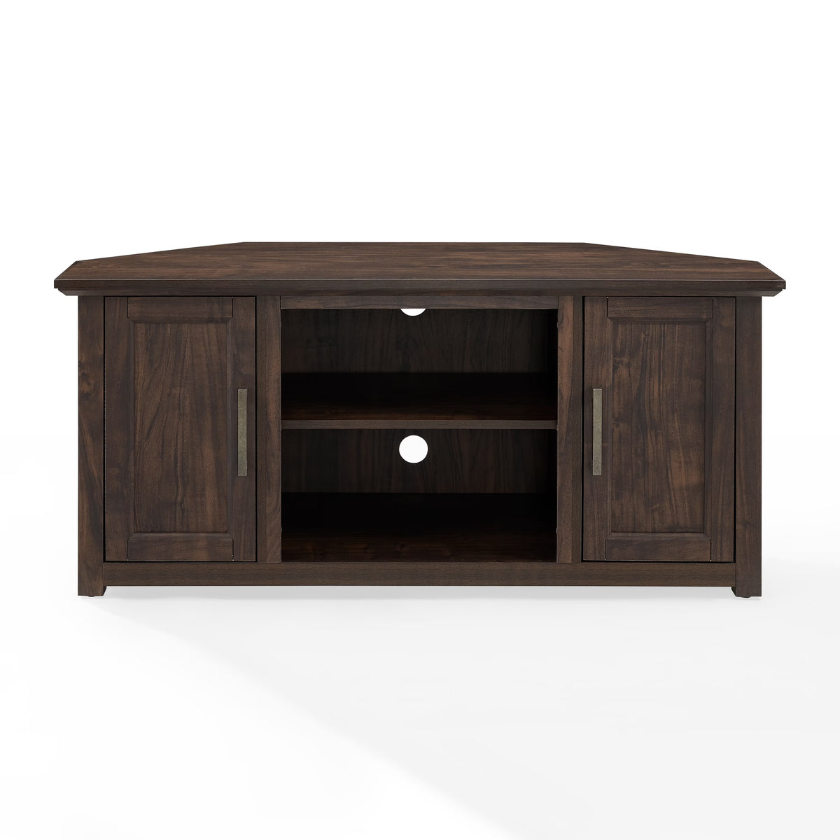 Crosley Furniture Camden 48" Corner Tv Stand Dark Walnut