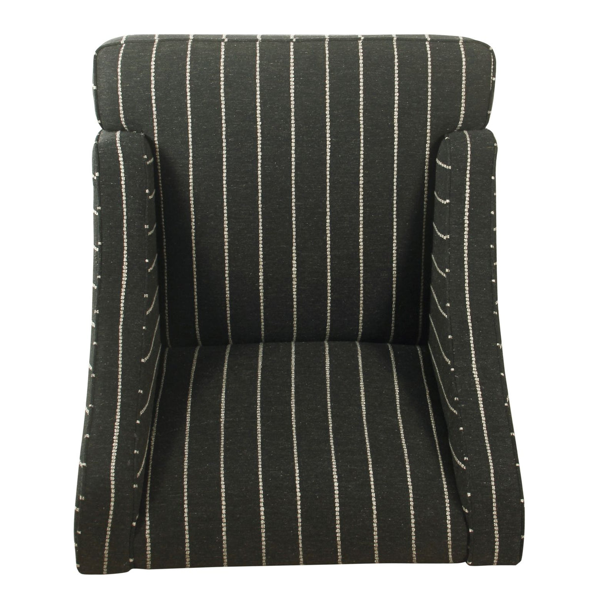 HomePop Classic Swoop Accent Chair - Blue and White Damask