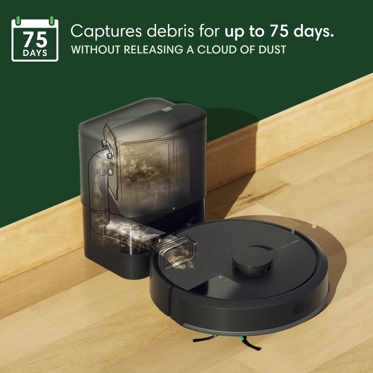 iRobot Roomba 105 Combo Robot Vacuum & Mop with AutoEmpty Dock - Self-Empties for 75 Days,Multi-Surfaces, Intense Power-Lifting Suction, Avoids Mopping Carpets,LiDAR, Model Y354020