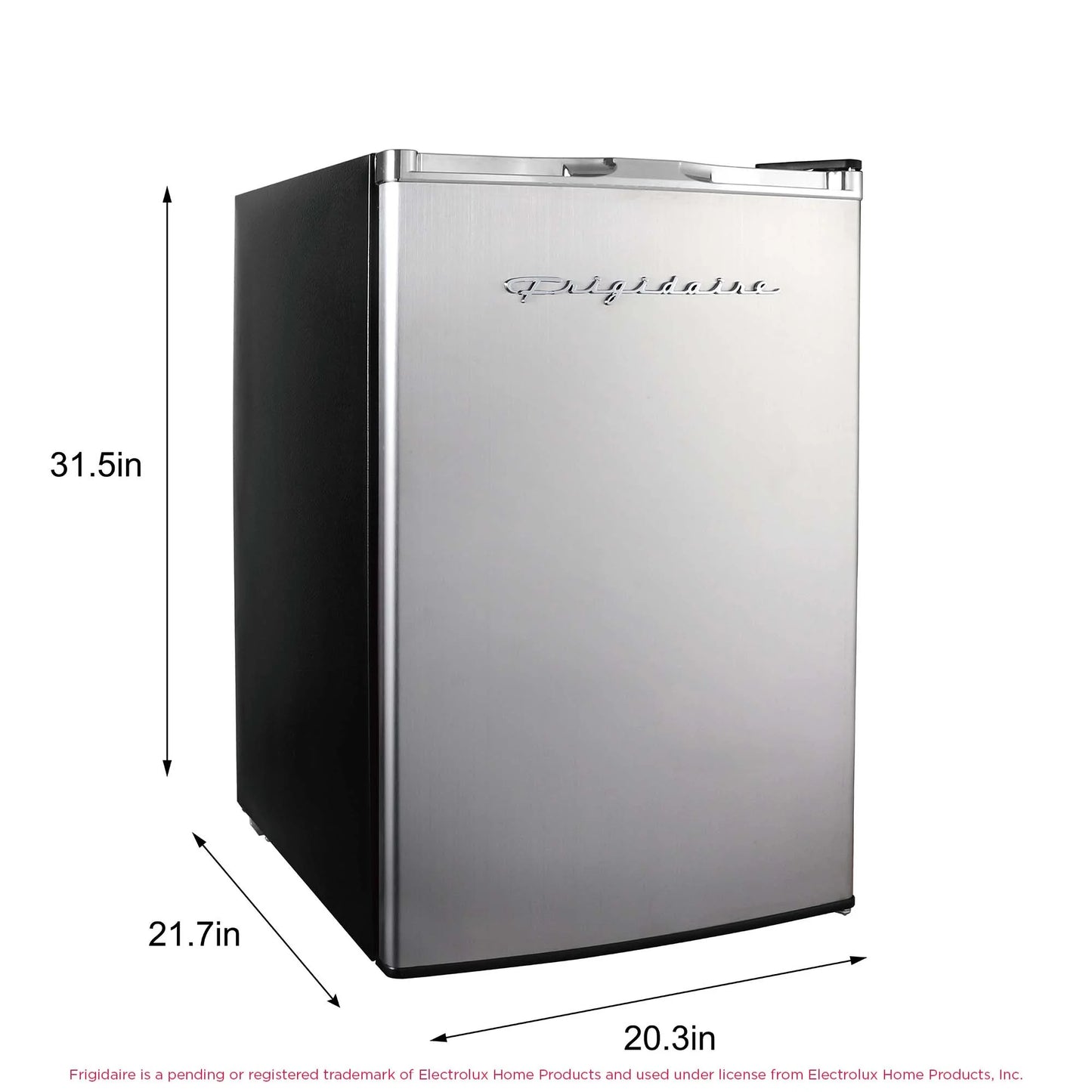 Frigidaire, 4.5 Cu. Ft. Compact Fridge with Chrome Trim - EFR492, Platinum