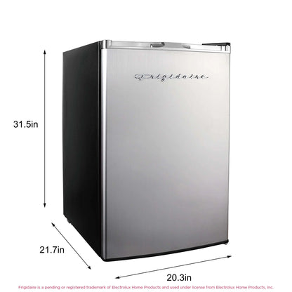 Frigidaire, 4.5 Cu. Ft. Compact Fridge with Chrome Trim - EFR492, Platinum