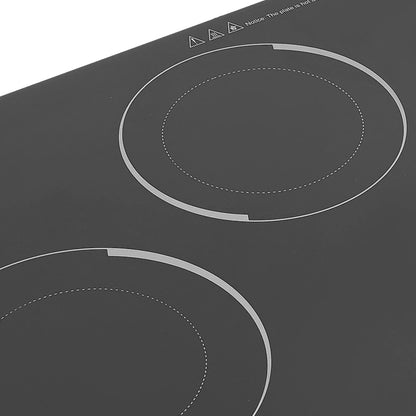 110V Modern Black Electric Cooktop Electric Stovetop 5 Burners Electric Cooktop for Homes, Restaurants