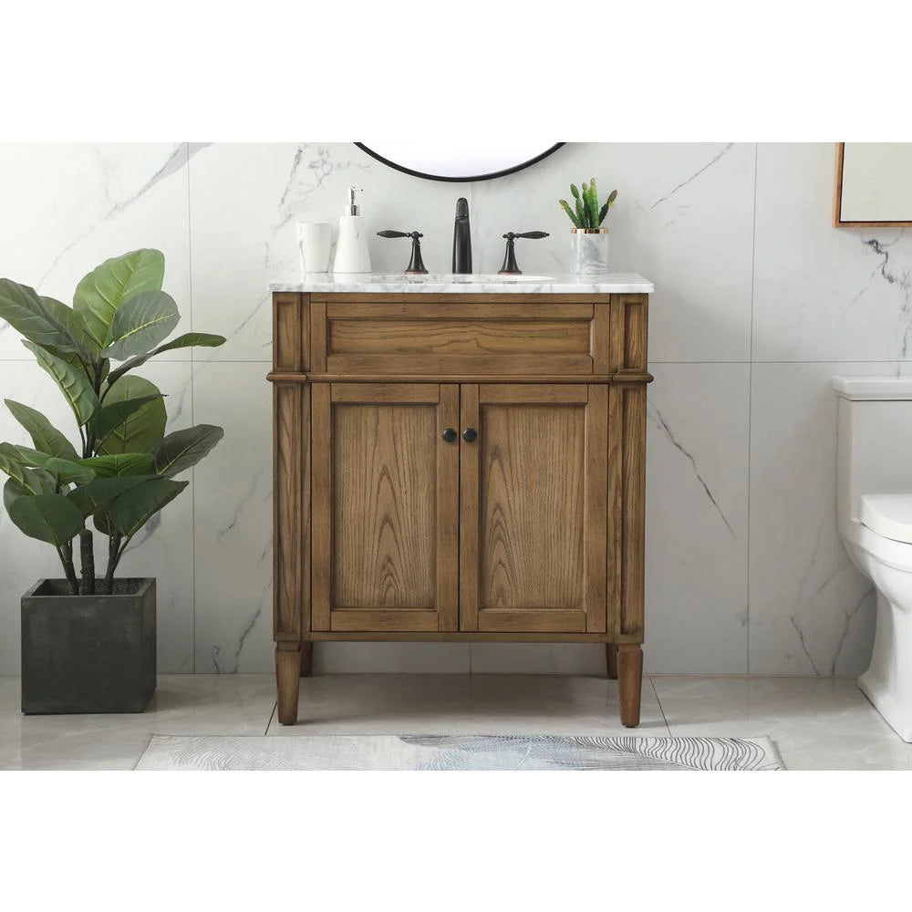 Elegant Kitchen and Bath 30 inch Single bathroom vanity in Grey