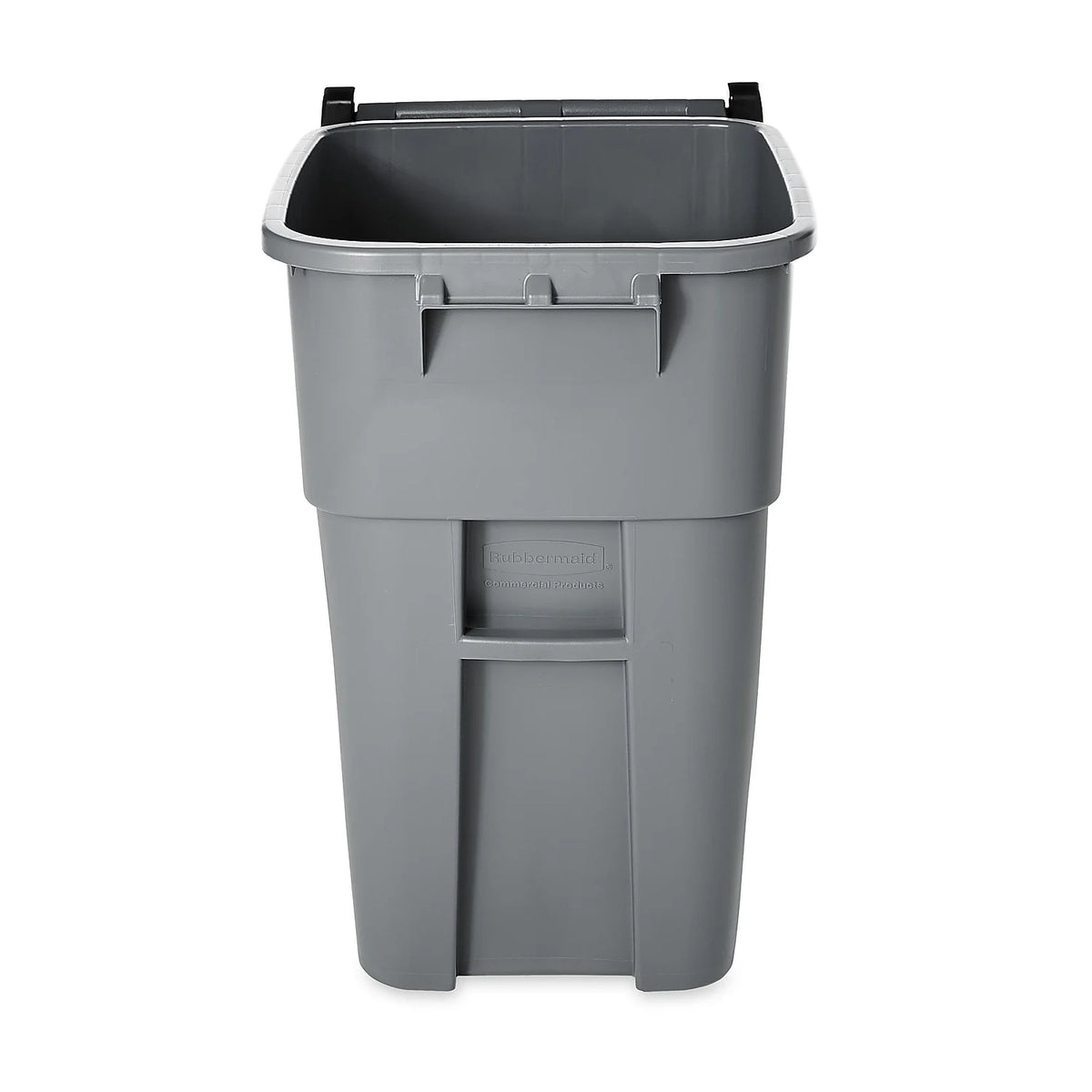 Rubbermaid Commercial Brute Rollout Container Square Plastic 50gal Gray 9W27GY