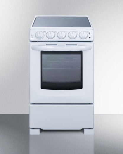 Summit 24�� 2.9 cu ft Electric Range in Ceramic