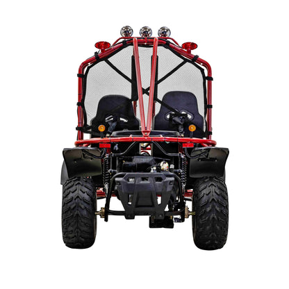 Massimo GKA 200 169cc EFI Adult Go Kart with 10HP Engine, 2WD Off-Road Go Cart, Dual Seats, Red