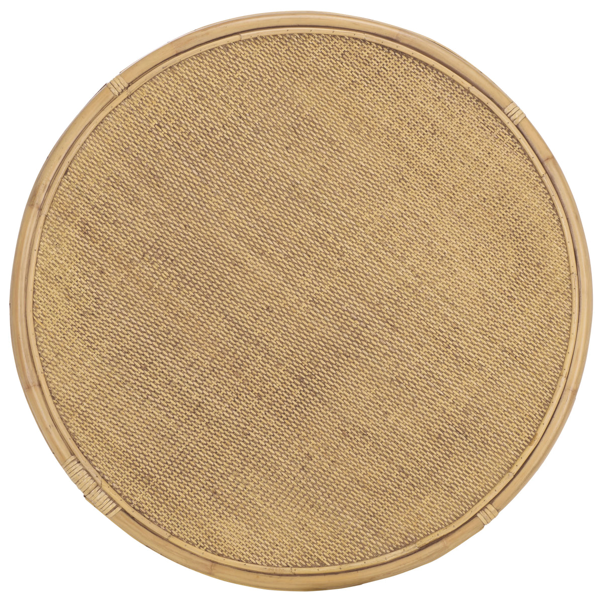 SAFAVIEH Modern Round Rattan Coffee Table, Natural