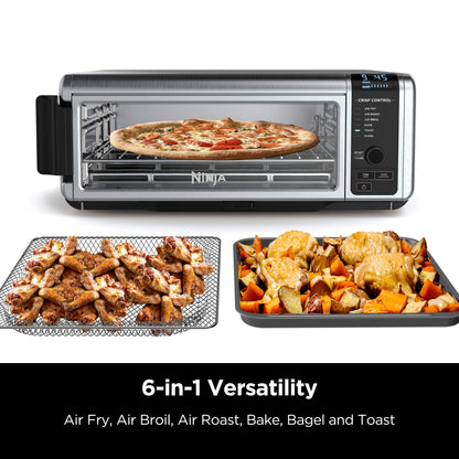 Ninja Foodi 6-in-1 Digital Air Fry Oven, Air Fryer, Convection Oven, Toaster, with Digital Crisp Control Technology, Compact Size, Stainless, SP080
