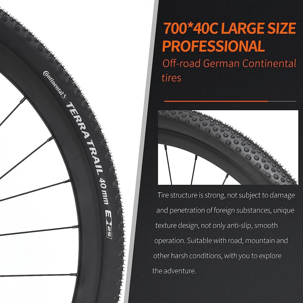 SAVADECK Carbon Gravel Road Bike,T800 Carbon Gravel Dis Brake Bicycle with Professional Adventure Shimano GRX400 20 Speed Groupset and Extra Wide Tires 700CX40C for Various Road.