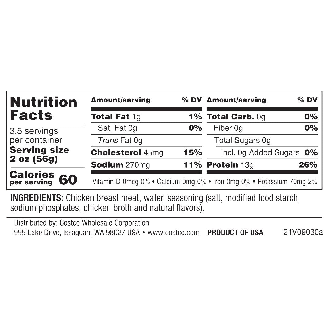 Kirkland Signature, Chicken Breast, 12.5 oz, 6-Count