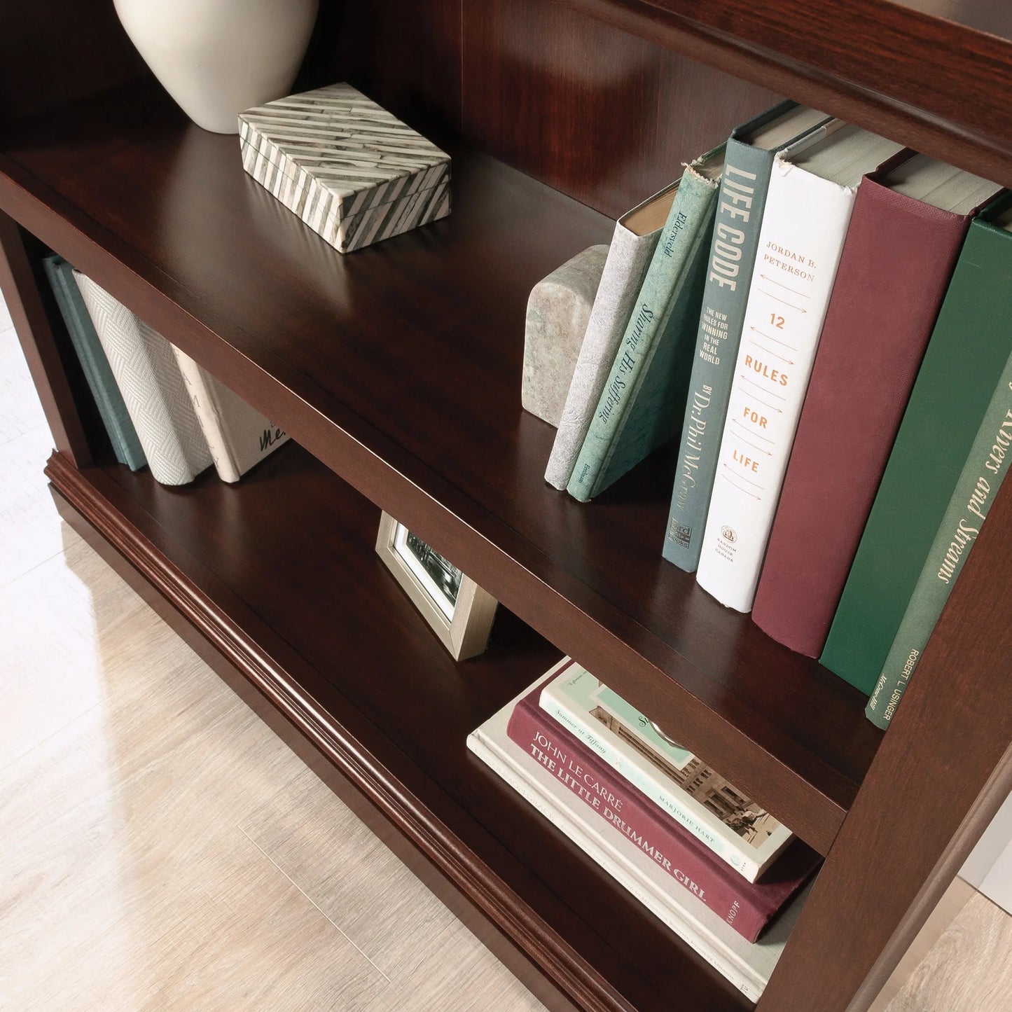 Sauder Select 2 Shelf Bookcase, Washington Cherry Finish
