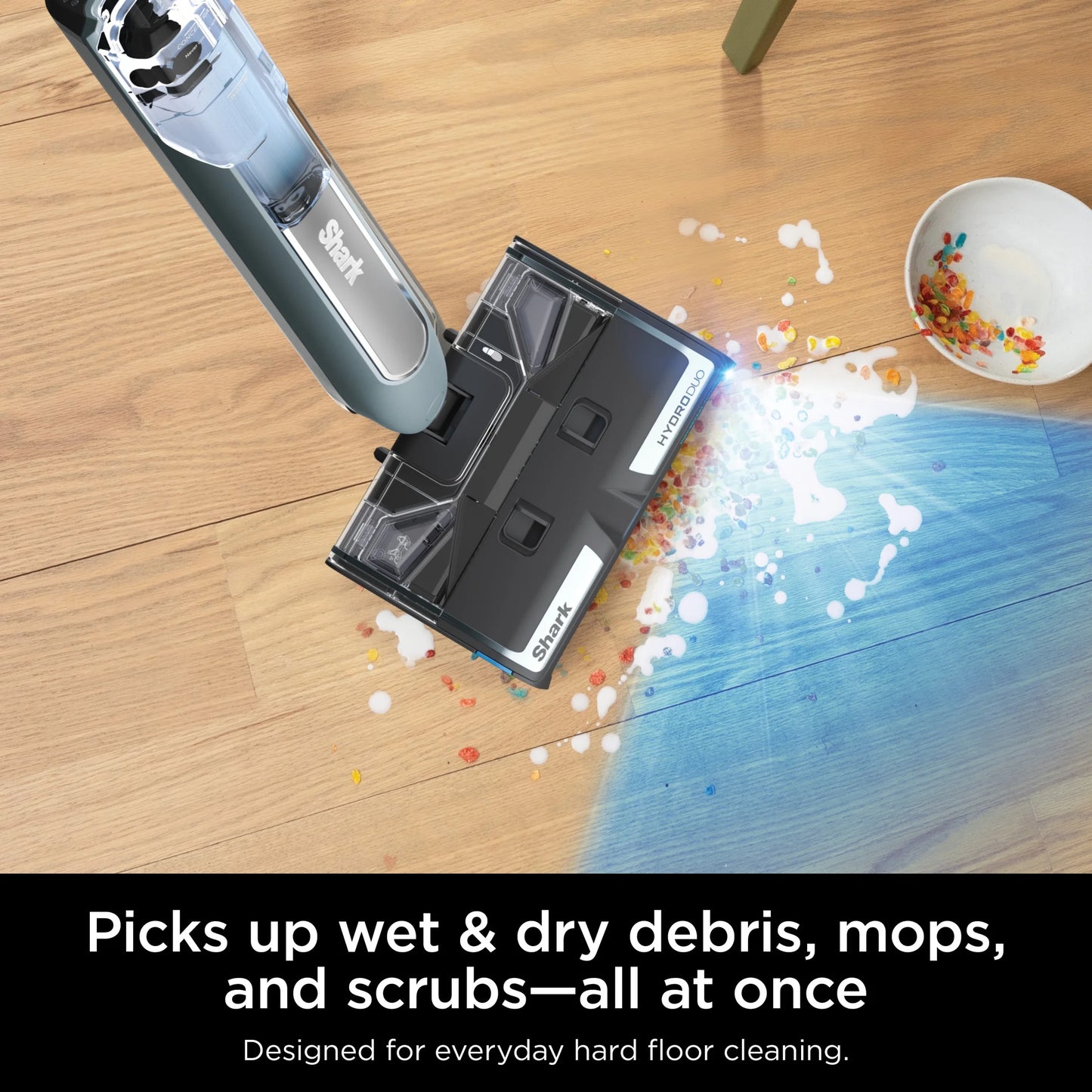 Shark? HydroDuo with Dirt-Reveal Technology, Cordless, Hard Floor Cleaning System, Wet & Dry Debris Pickup, Mop & Scrubs All at Once, Hardwood, Tile, Laminate Floors, WW200