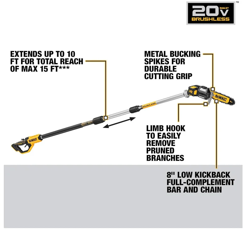 20V MAX XR CORDLESS POLE SAW KIT
