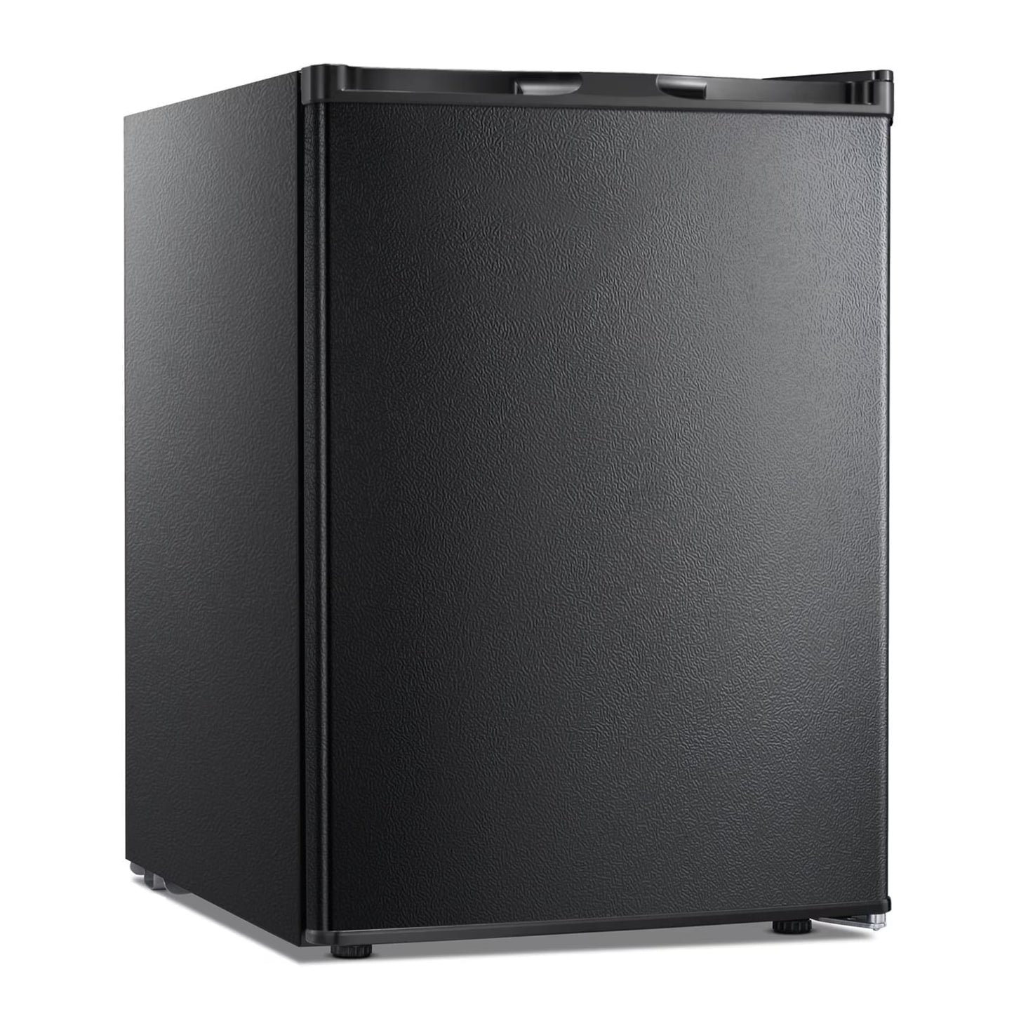 KNDKO 2.6Cu.ft Upright Freezer, Mini Freezer with Reversible Single Door, Removable Shelves, Adjustable Thermostat for Home/Kitchen/Office, Silver