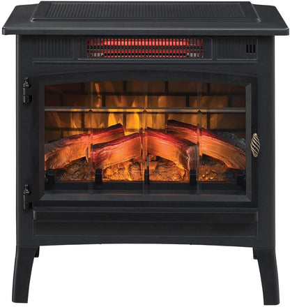 Duraflame 3D Black Infrared Electric Fireplace Stove with Remote Control - DFI-5010-01