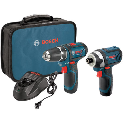 Bosch CLPK22-120 12V Cordless Lithium-Ion 3/8 in. Drill Driver and Impact Driver Combo Kit