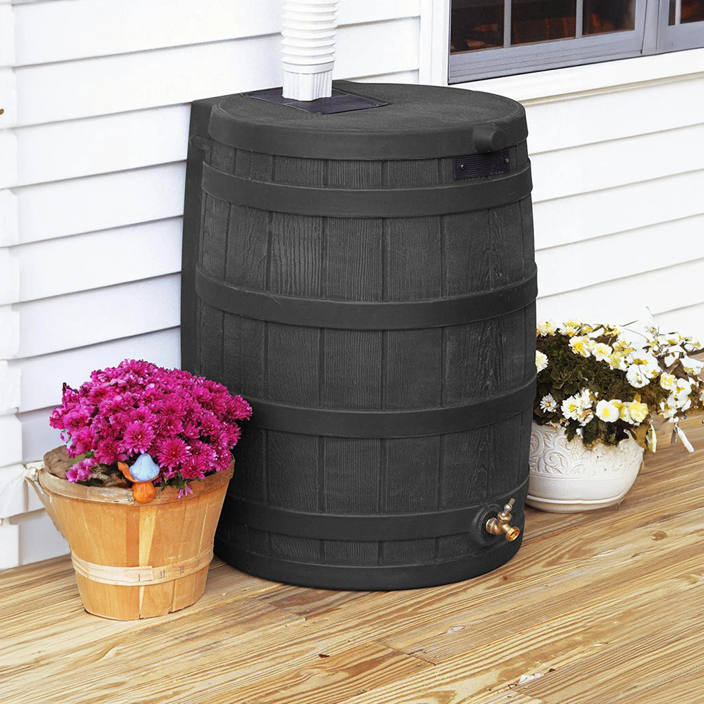Good Ideas Rain Wizard Rain Storage Collection Rain Barrel 50-Gallon